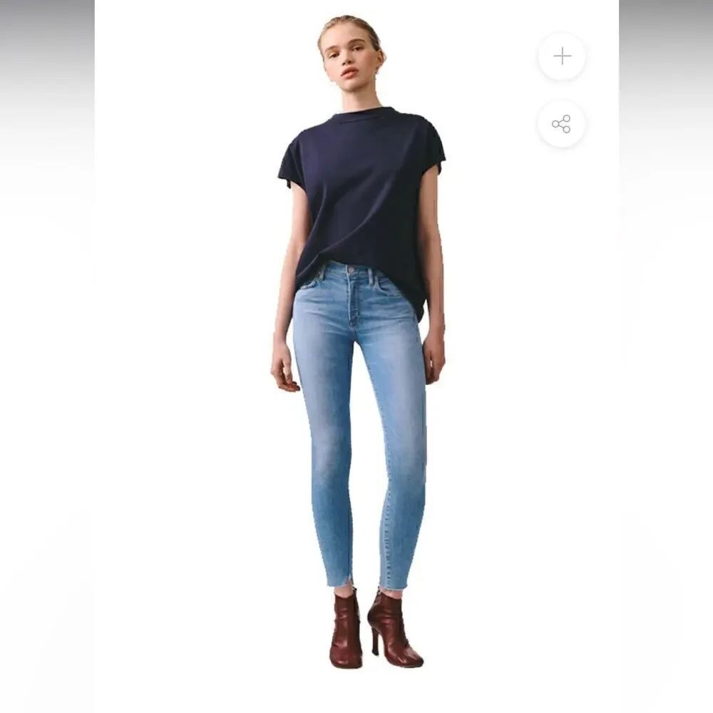 Agolde Sophie Mid Rise Ankle in Facet